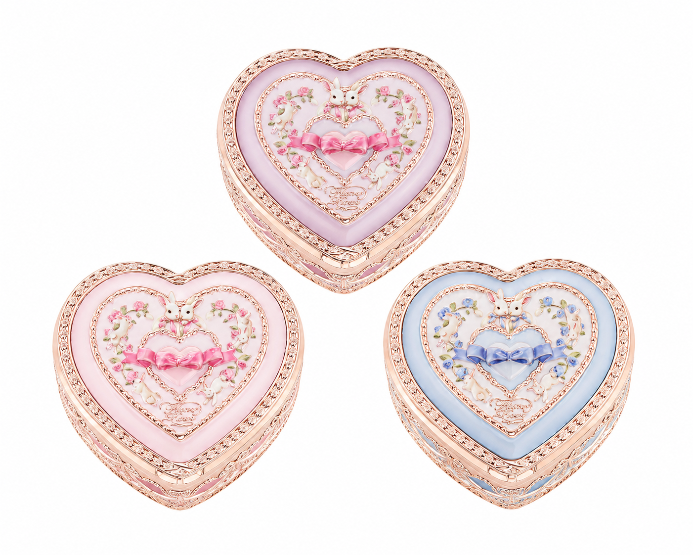 Bunny Garden Embossed Blush