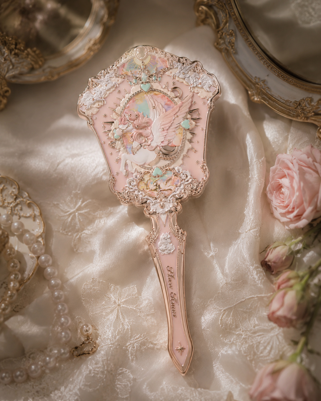 Knight Unicorn Hand Mirror