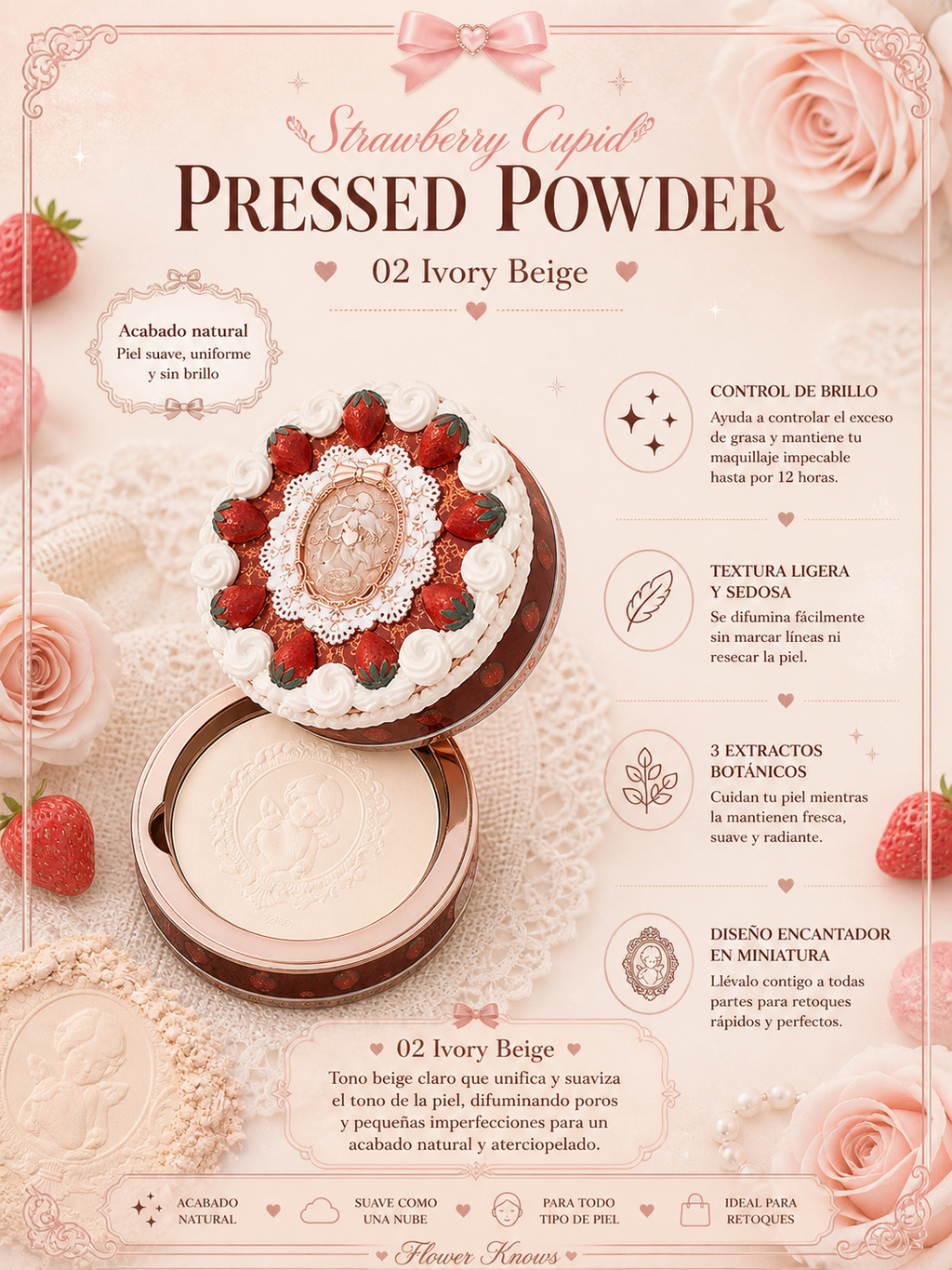 Strawberry Cupid Pressed Powder