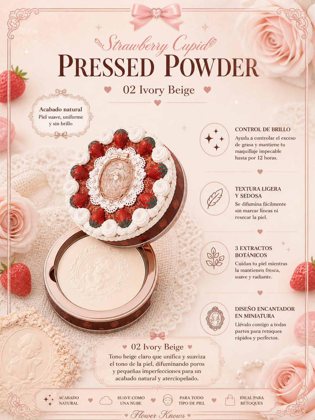 Strawberry Cupid Pressed Powder