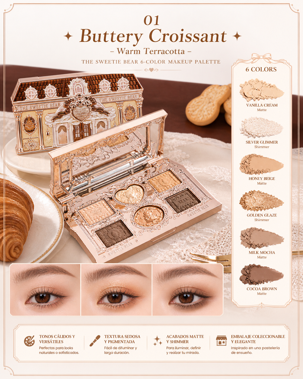 The Sweetie Bear 6-Color Makeup Palette