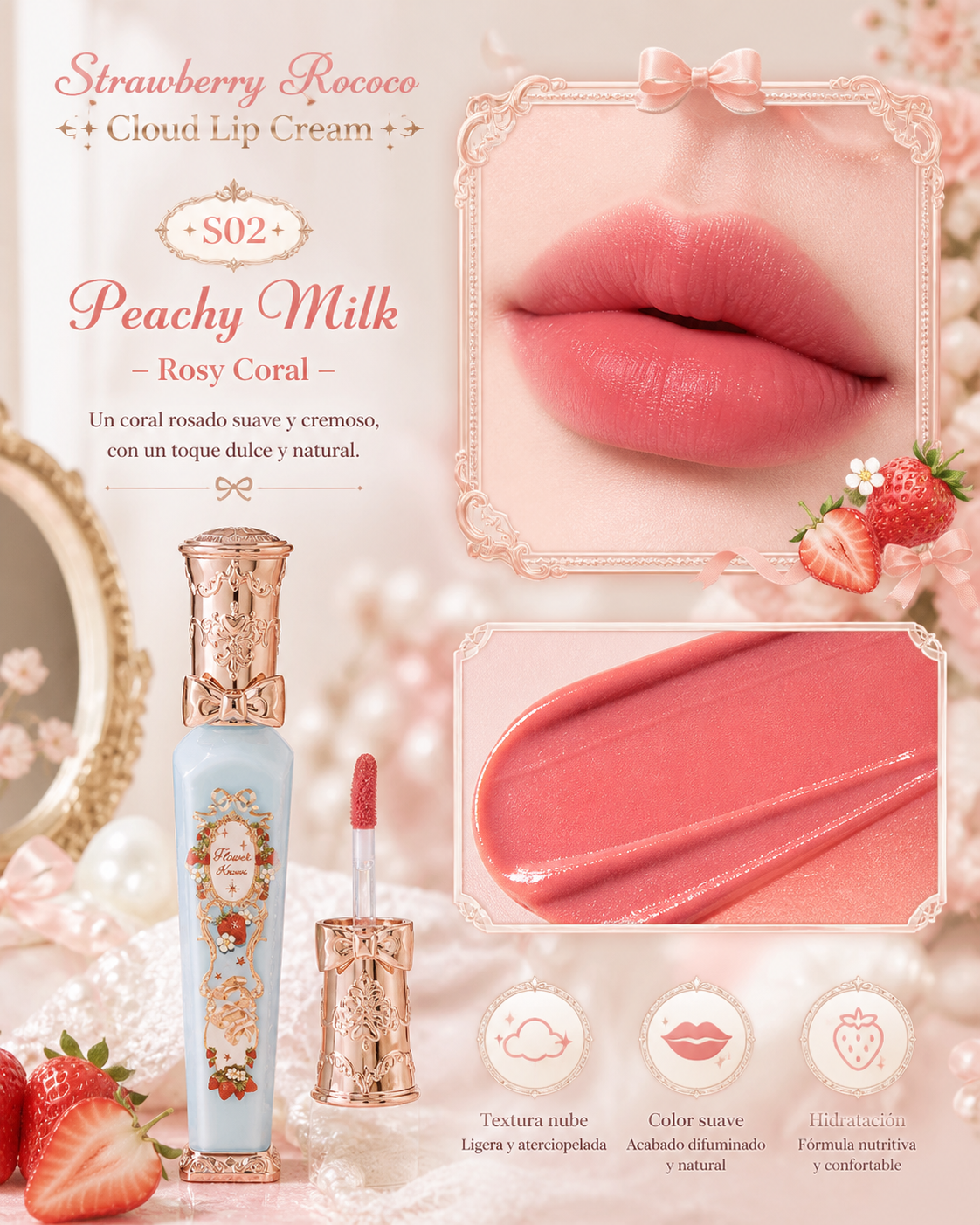 Strawberry Rococo Cloud Lip Cream