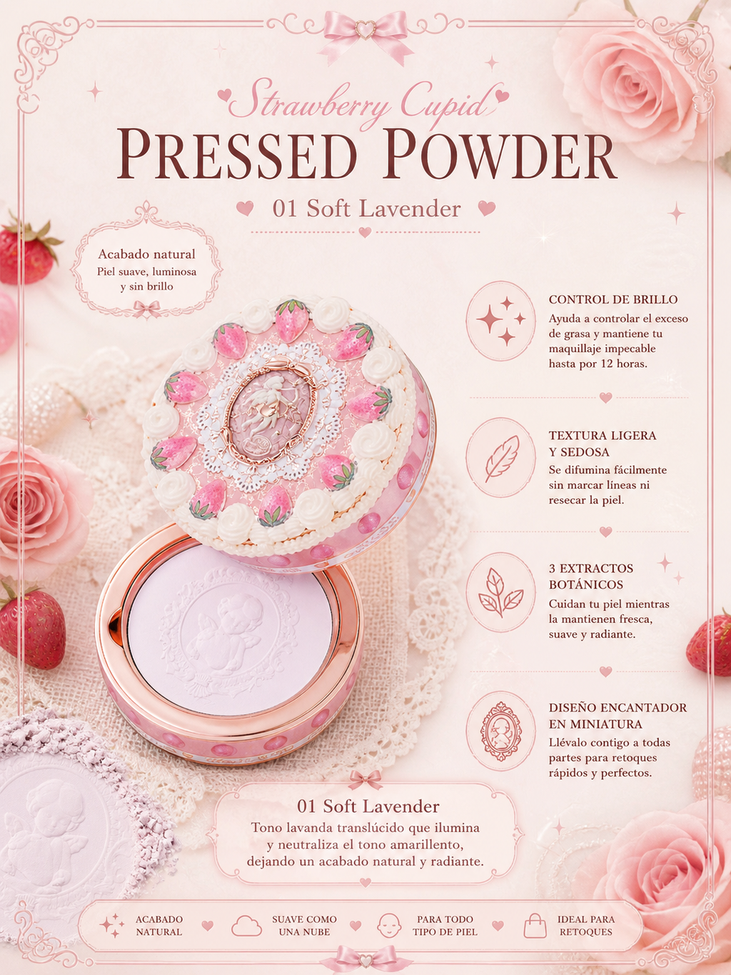 Strawberry Cupid Pressed Powder