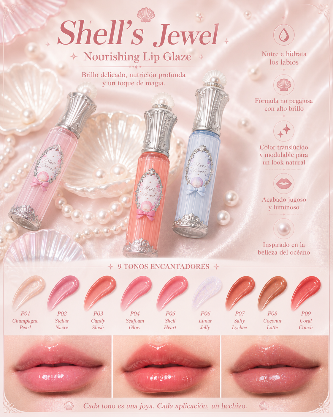 Shell's Jewel Nourishing Lip Glaze