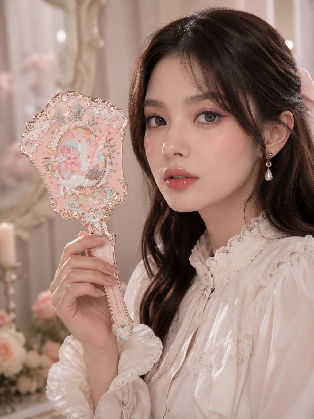 Knight Unicorn Hand Mirror