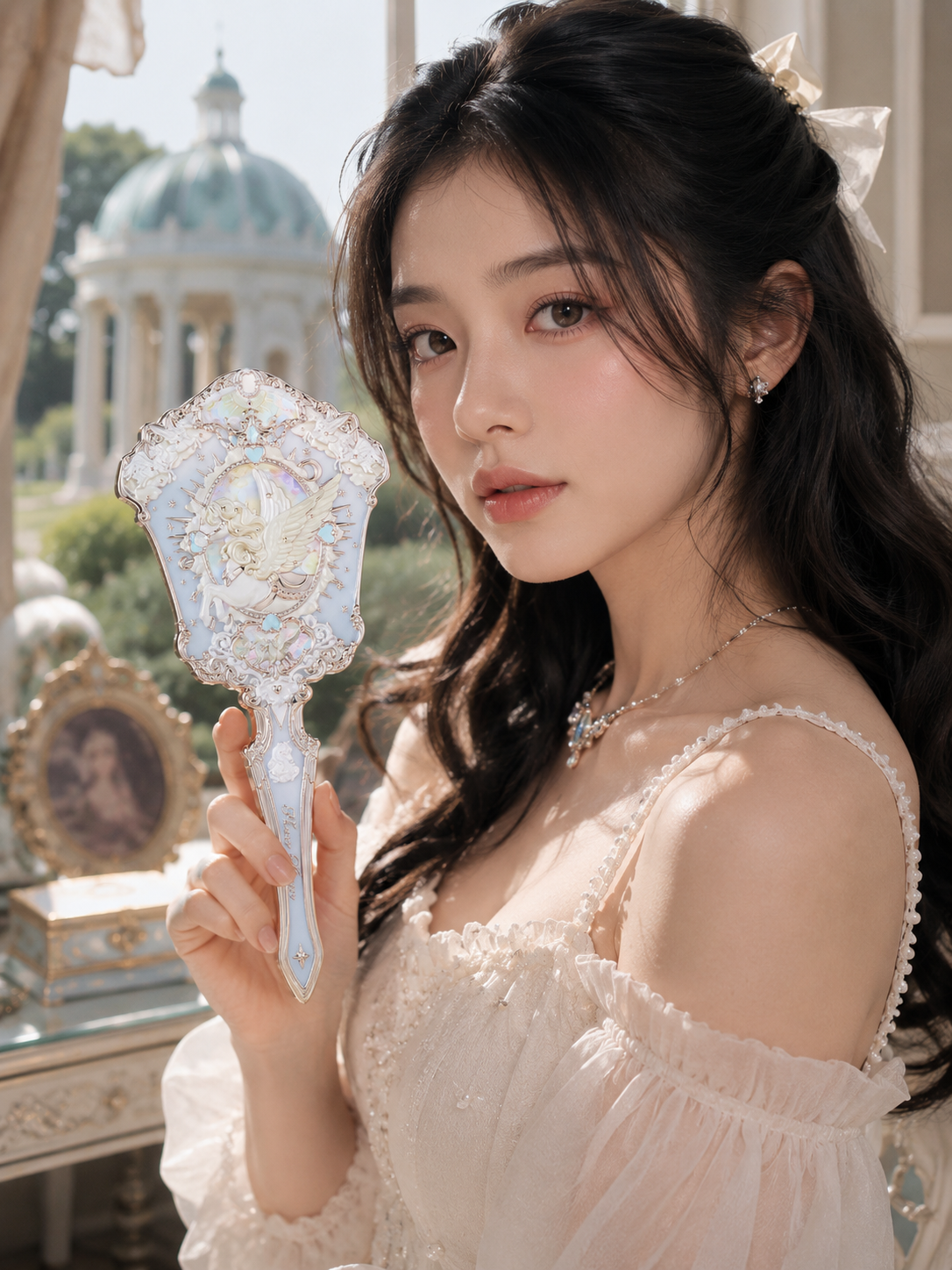 Knight Unicorn Hand Mirror