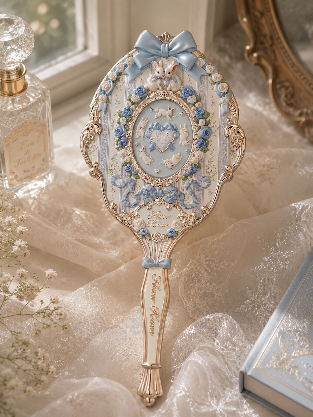 Bunny Garden Hand Mirror